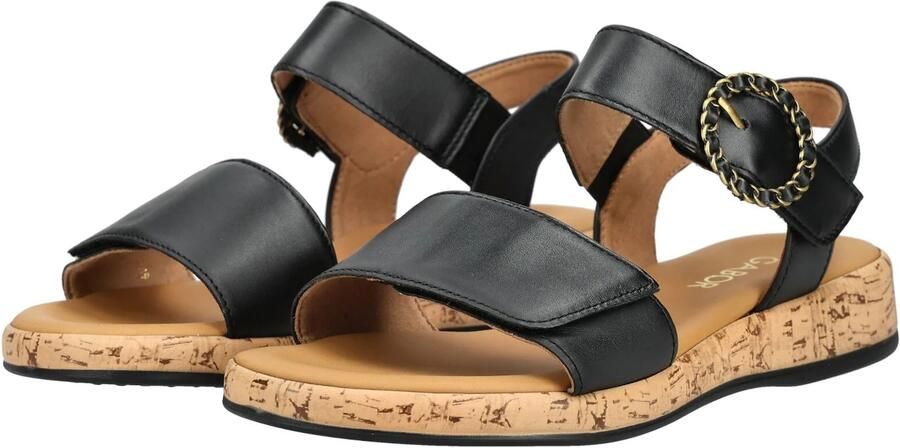 Gabor Sleehaksandaaltjes Rhodos bandjessandaal comfort-schoen zomerschoen met mooie sierspeld - Foto 11