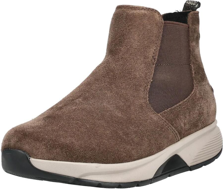 Gabor Rolling Soft art. 0804.02.007 bruin suede enkellaars met rits - Foto 2