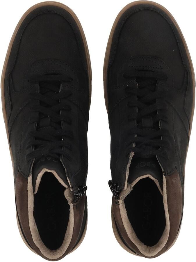 GABOR Sneakers hoog bruin zwart - Foto 5