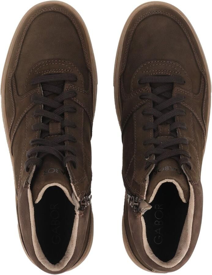 GABOR Sneakers hoog donkerbruin - Foto 5
