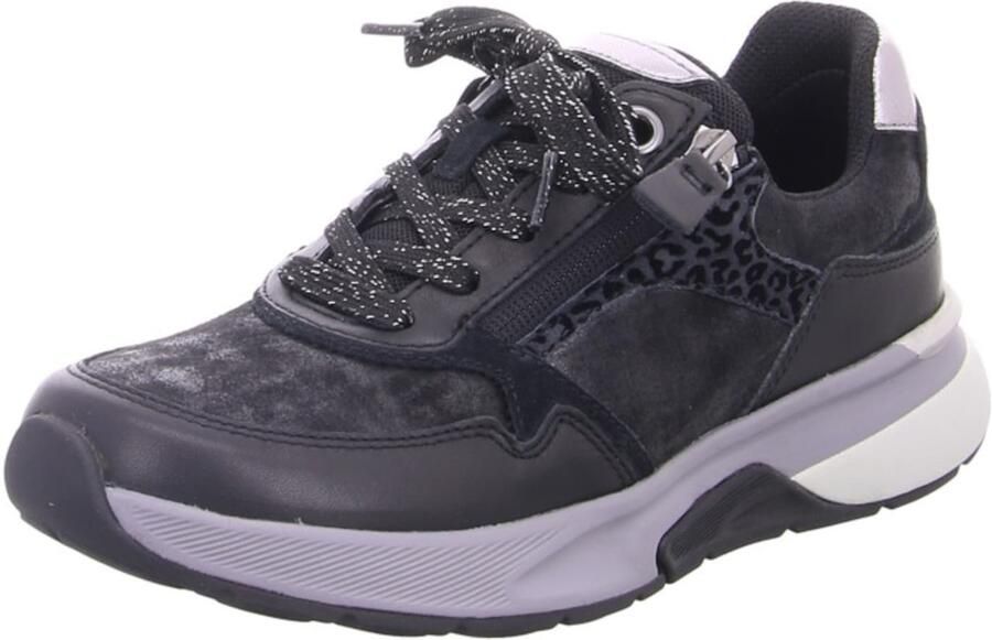 Rollingsoft Gabor 76.847 Sneaker Black Antique Silver Zwart - Foto 2