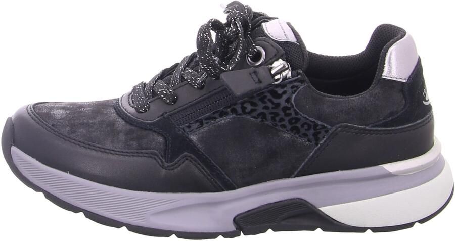 Rollingsoft Gabor 76.847 Sneaker Black Antique Silver Zwart - Foto 5