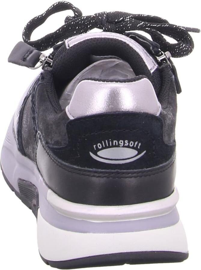 Rollingsoft Gabor 76.847 Sneaker Black Antique Silver Zwart - Foto 4