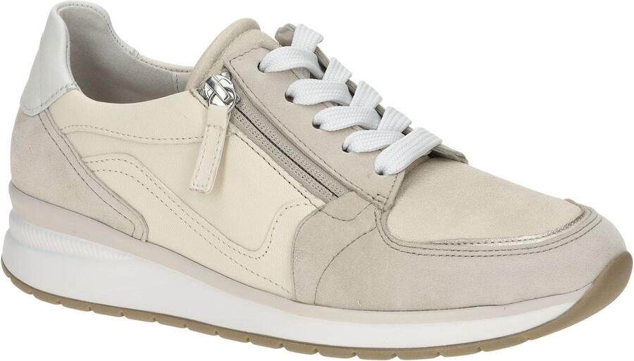 Gabor art. 86.307 63 beige sneaker K leest dames veter 2 ritsen - Foto 5