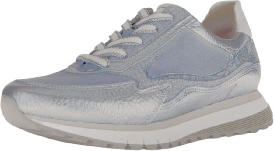 GABOR Lage Sneakers Dames 376 Suède Blauw