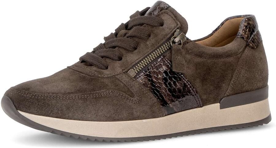 Gabor Dames Lage sneakers Chunky zool 6019 Bruin Suède - Foto 11