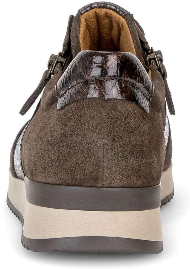 Gabor Dames Lage sneakers Chunky zool 6019 Bruin Suède - Foto 12