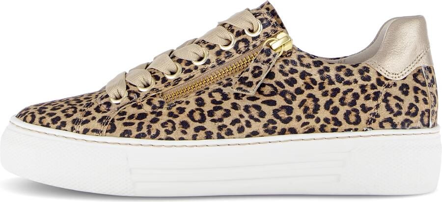 GABOR Sneakers laag bruin goudgeel zwart - Foto 4