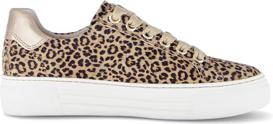 GABOR Sneakers laag bruin goudgeel zwart - Foto 5