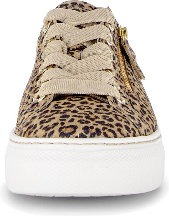 GABOR Sneakers laag bruin goudgeel zwart - Foto 2