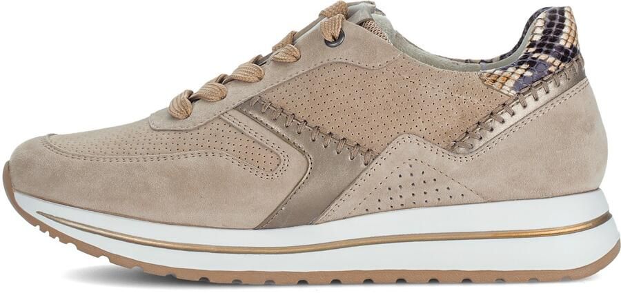 GABOR Sneakers laag chamois mokka zwart