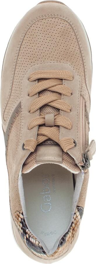 GABOR Sneakers laag chamois mokka zwart - Foto 3