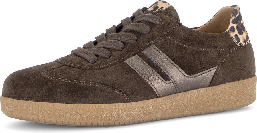 GABOR Sneakers laag chocoladebruin cappuccino zwart - Foto 2