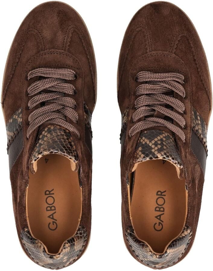 GABOR Sneakers laag chocoladebruin - Foto 6