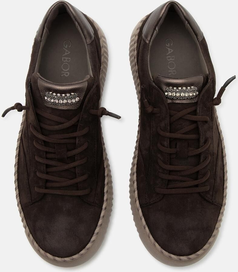 GABOR Sneakers laag chocoladebruin - Foto 2