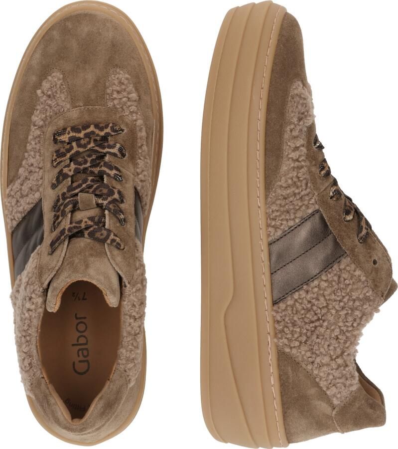 GABOR Sneakers laag chocoladebruin mokka donkerbruin - Foto 4