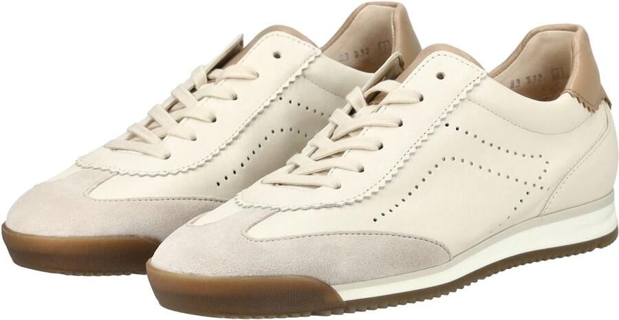 GABOR Sneakers laag crème donkerbeige lichtgrijs - Foto 5