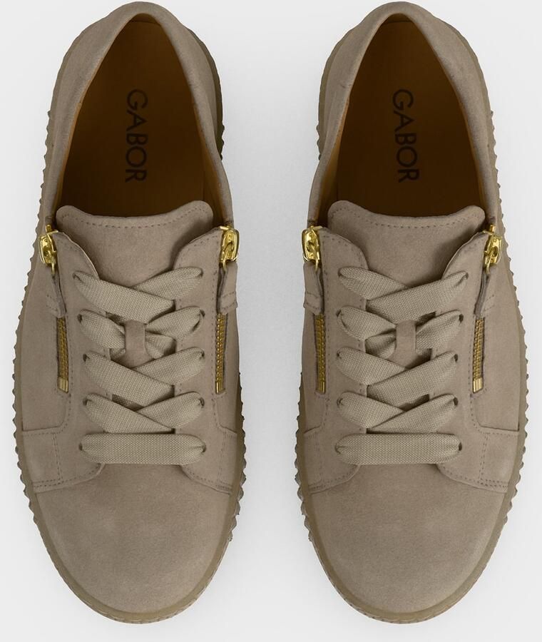 GABOR Sneakers laag donkerbeige - Foto 3
