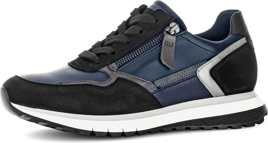 GABOR Sneakers laag donkerblauw donkergrijs zwart zilver - Foto 2