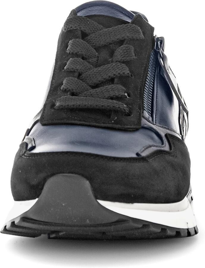 GABOR Sneakers laag donkerblauw donkergrijs zwart zilver - Foto 3