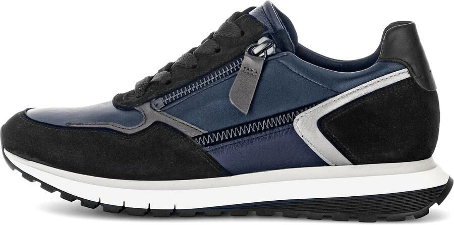 GABOR Sneakers laag donkerblauw donkergrijs zwart zilver - Foto 5