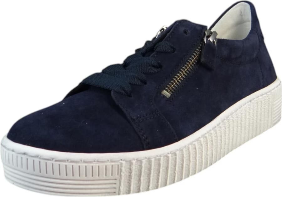 Gabor Plateausneakers met twee ritsen vrijetijdsschoen lage schoen veterschoen - Foto 6