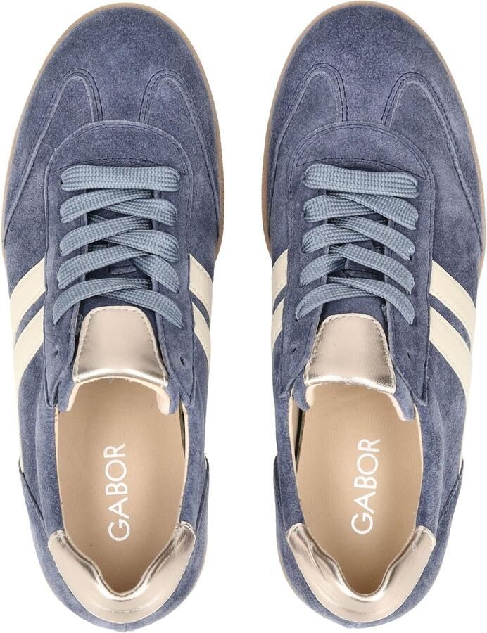 GABOR Sneakers laag duifblauw zilvergrijs wit - Foto 6