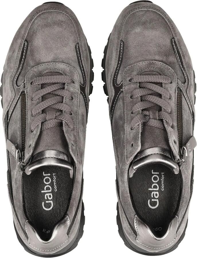 GABOR Sneakers laag grijs grafiet - Foto 2