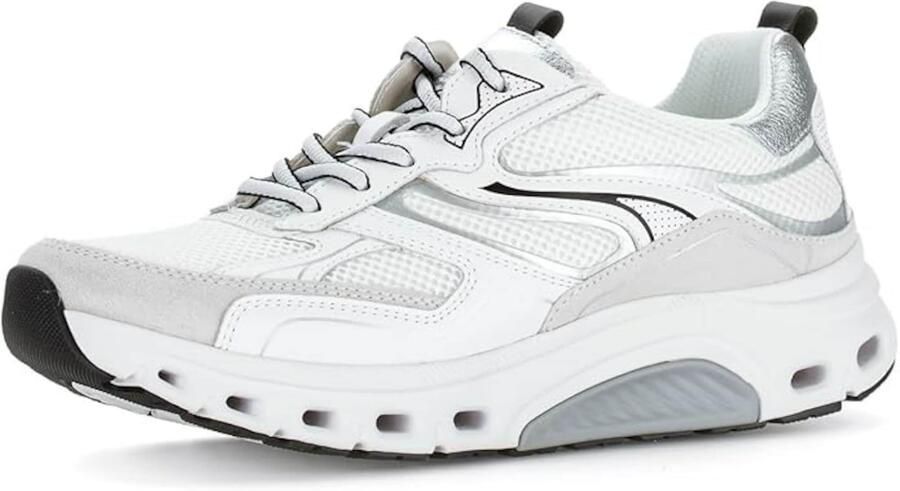 GABOR Sneakers laag grijs zwart wit - Foto 2