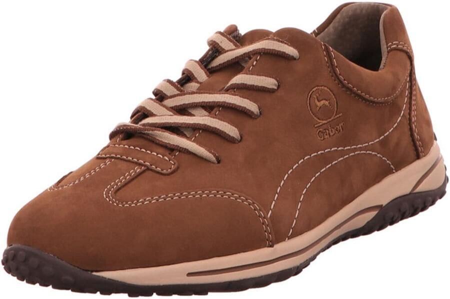 GABOR Sneakers laag kastanjebruin poederroze