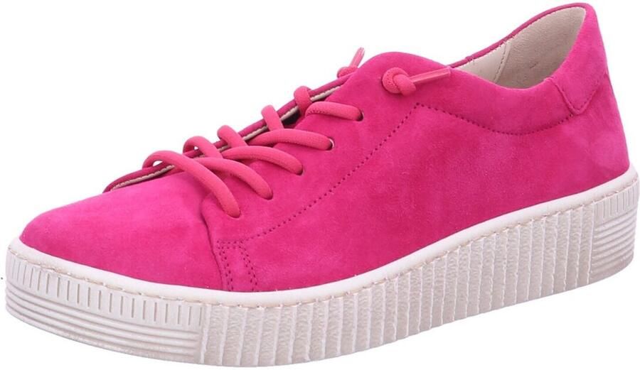 GABOR Sneakers laag 'Klassischer Schnürschuh Damen 43.331.10 Echtleder in rot' rood - Foto 2