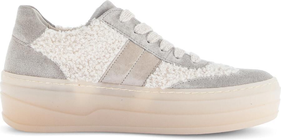 Gabor Plateausneakers Vrijetijdsschoen lage schoen veterschoen in teddy-look - Foto 5