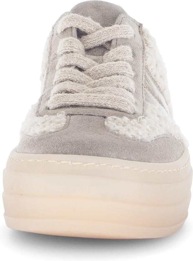 Gabor Plateausneakers Vrijetijdsschoen lage schoen veterschoen in teddy-look - Foto 3