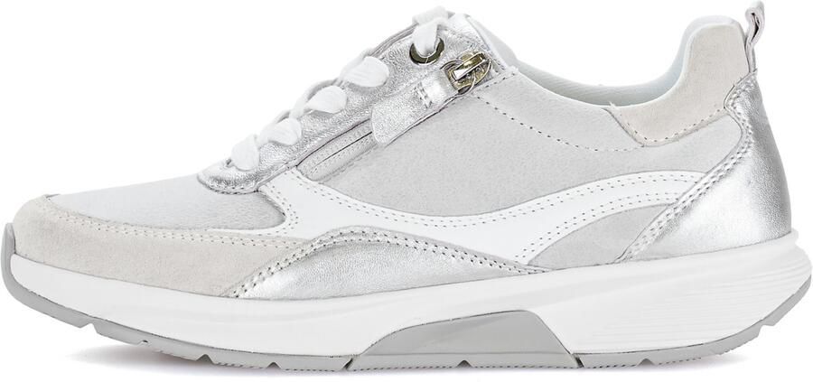 Rollingsoft Gabor Sneaker 86.877.62 Bianco White Silber Combi - Foto 4