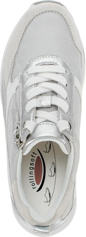 Rollingsoft Gabor Sneaker 86.877.62 Bianco White Silber Combi - Foto 7