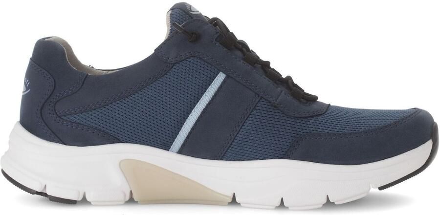 Gabor Rollingsoft Slip-on sneakers vrijetijdsschoen lage schoen slipper met logo op de hiel breedte g