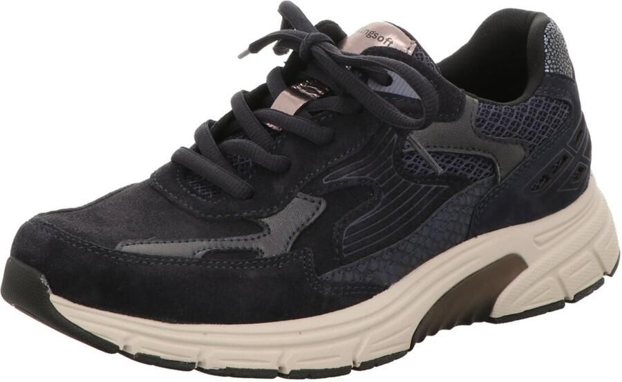 Rollingsoft Gabor Rolling soft art 0306.02.002 donkerblauwe dames sneaker veterschoen - Foto 2