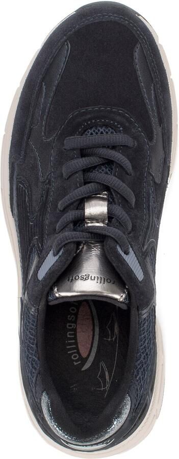 Rollingsoft Gabor Rolling soft art 0306.02.002 donkerblauwe dames sneaker veterschoen - Foto 5