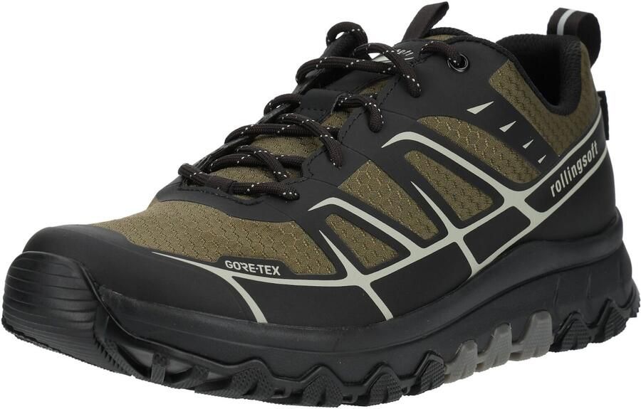GABOR Sneakers laag olijfgroen zwart wit