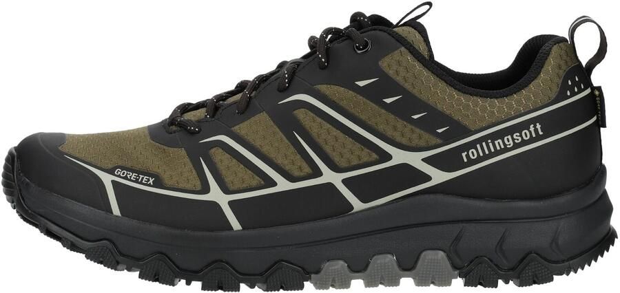 GABOR Sneakers laag olijfgroen zwart wit - Foto 5