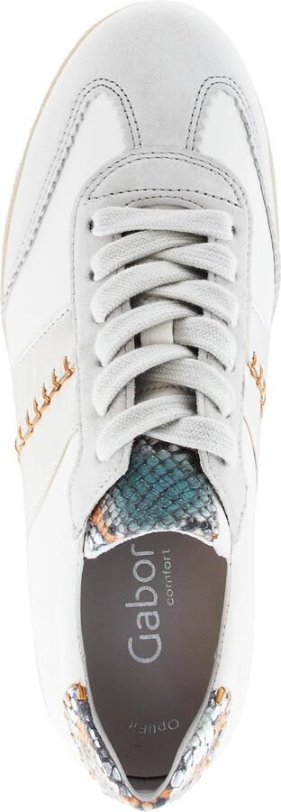 Gabor DAMES SNEAKERS WIT 83.301.11 WHITE LATTE PETROL - Foto 4