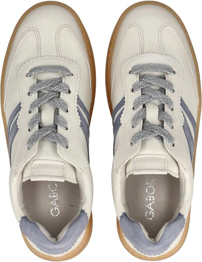 Gabor 86.475.21 Sneakers Wit leer Dames Wit Blauw - Foto 5