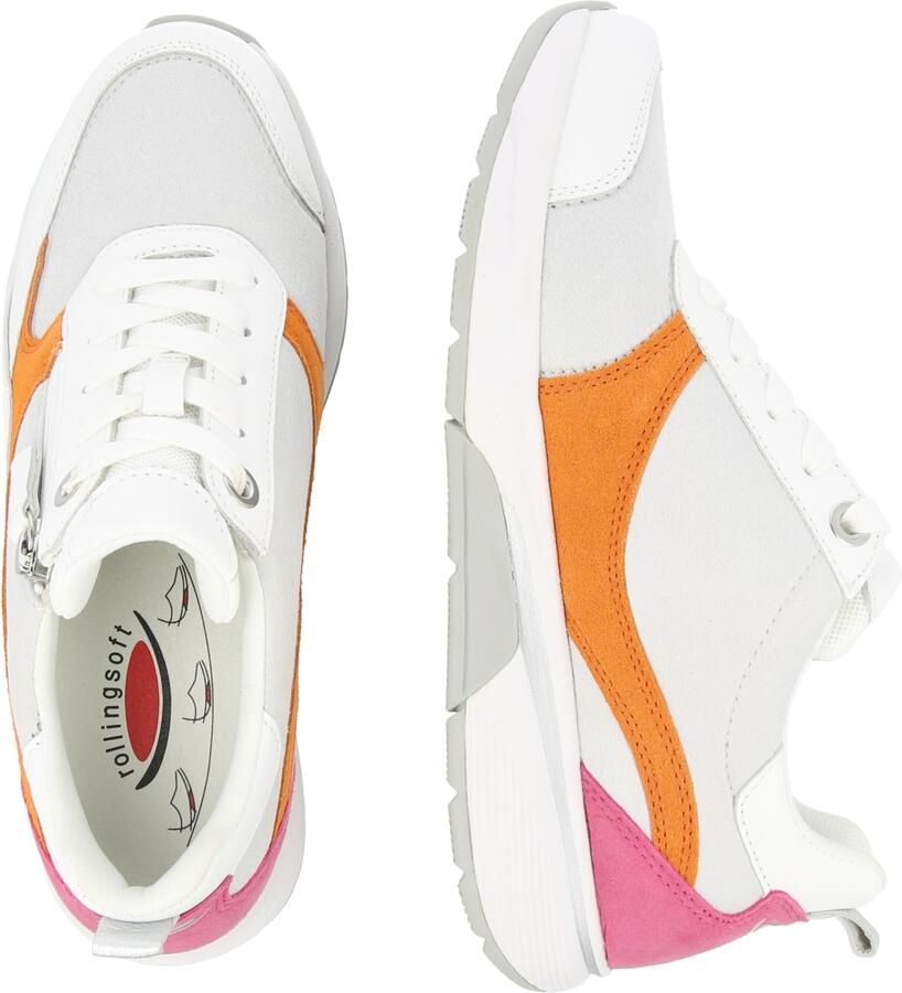 GABOR Sneakers laag oranje pink wit offwhite - Foto 2