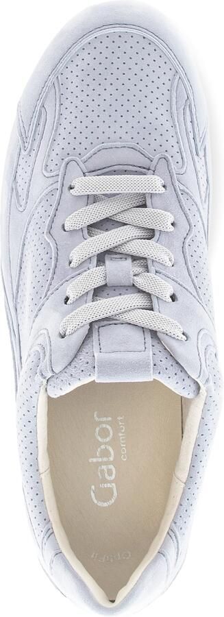 Gabor sneakers 86.565 26 lichtblauw dames nubuck suede - Foto 6