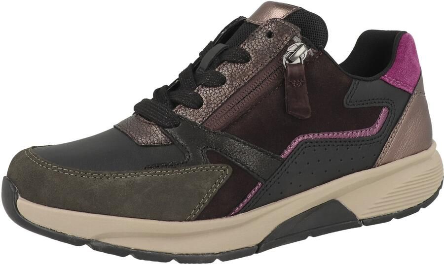 Gabor Rollingsoft Sneakers laag 'Rollingsoft 0106.01' rose-goud pink zwart