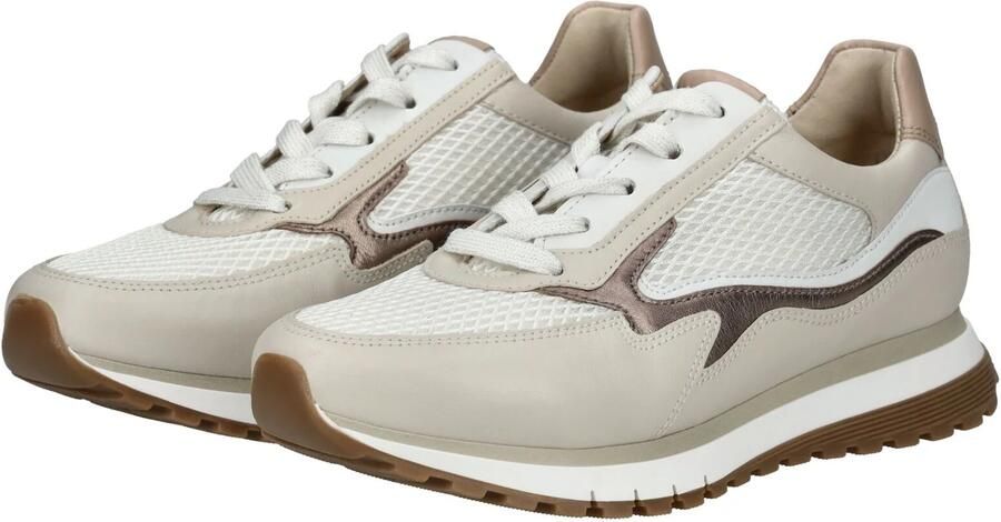 GABOR Sneakers laag taupe brons wit - Foto 5