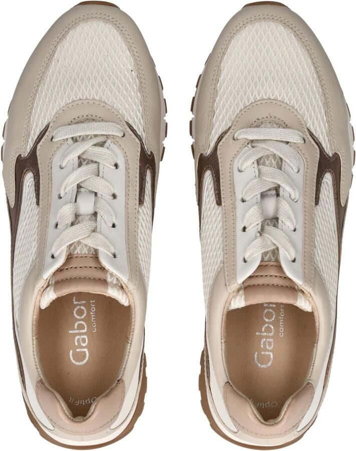 GABOR Sneakers laag taupe brons wit - Foto 2