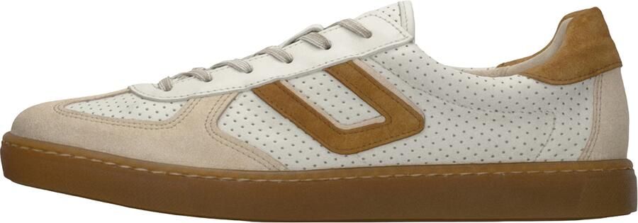 GABOR Sneakers laag taupe karamel wit