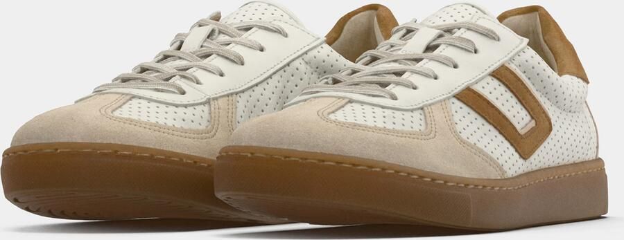 GABOR Sneakers laag taupe karamel wit - Foto 5