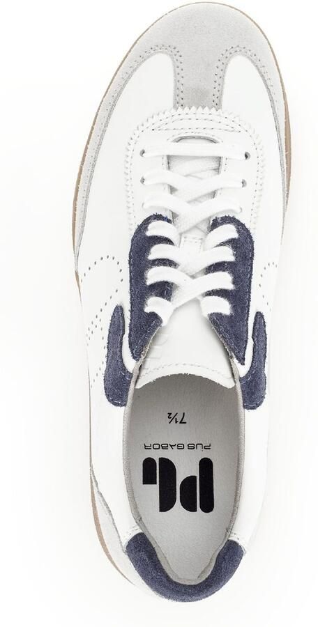 Gabor Rollingsoft Sneakers met sleehak vrijetijdsschoen lage schoen veterschoen met contrastafwerkingen breedte g - Foto 5